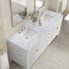Myrrin 72" Double (Vanity Only Pricing) in Bright White